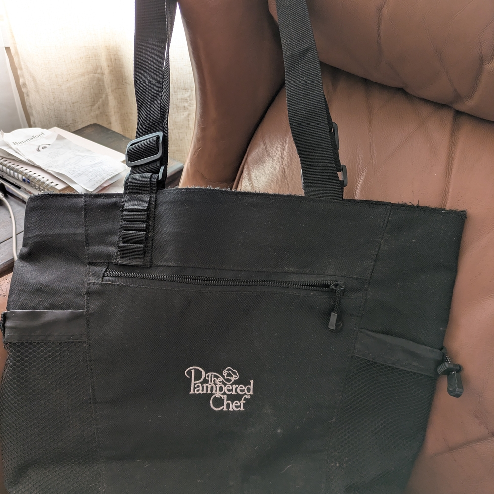 Pampered Chef Black Tote Bag
